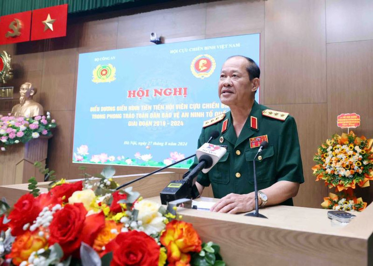 Thượng tướng Bế Xuân Trường phát biểu khai mạc.