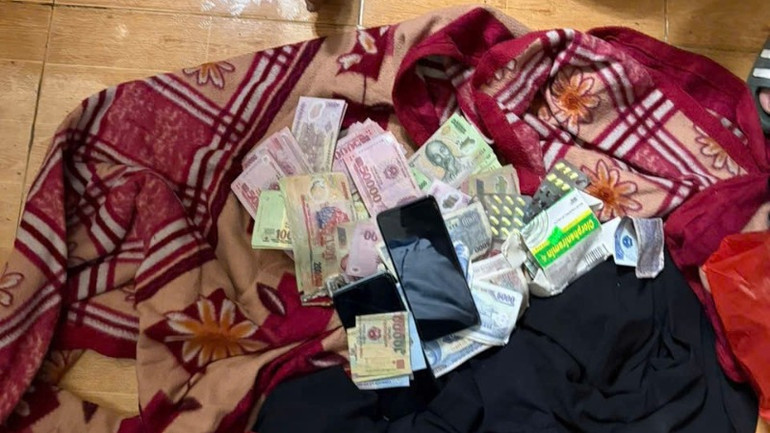 Tang vật thu giữ trong vụ cướp ngân hàng VietinBank chi nhánh Phú Mỹ.