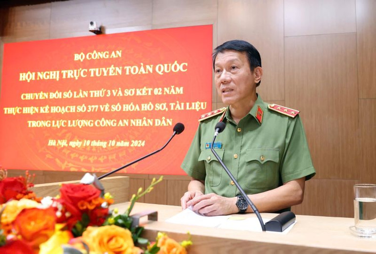 Thượng tướng Lương Tam Quang phát biểu chỉ đạo. Thượng tướng Lương Tam Quang phát biểu chỉ đạo.