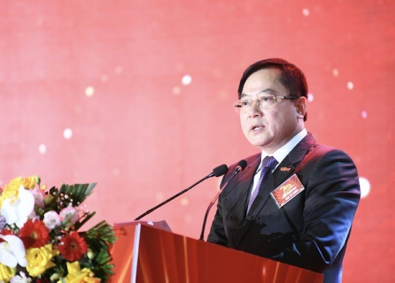 Tổng Biên tập Báo Tiền Phong Lê Xuân Sơn phát biểu.