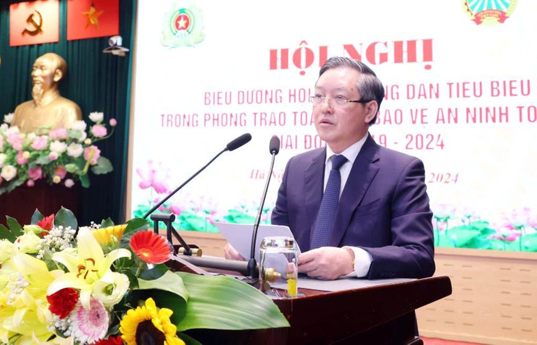 Đồng chí Lương Quốc Đoàn phát biểu khai mạc hội nghị.