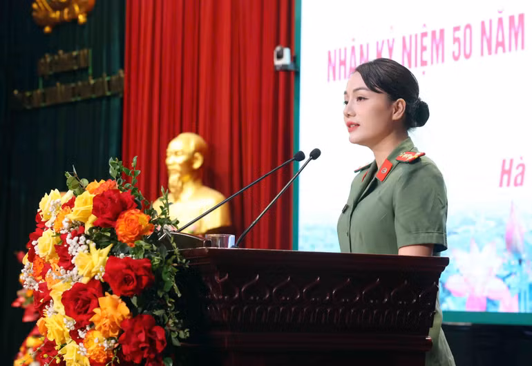 Thế hệ trẻ xin hứa quyết tâm hành động, xứng đáng truyền thống anh hùng cách mạng và thành tựu to lớn của lực lượng Công an.