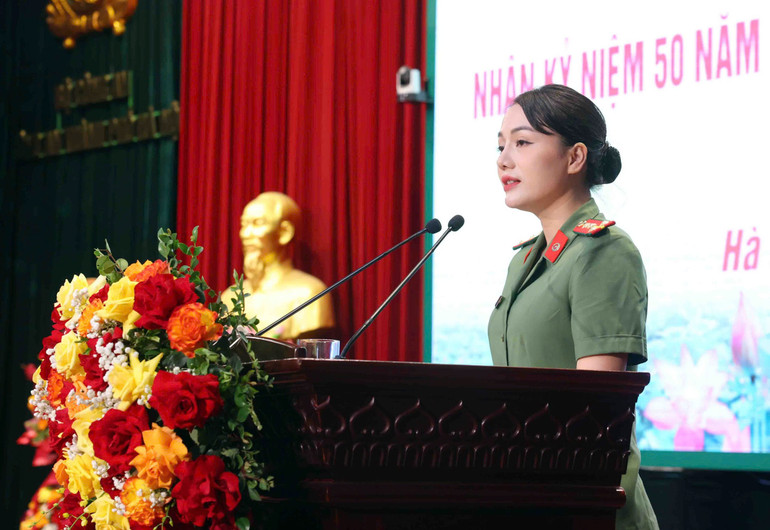 Thế hệ trẻ xin hứa quyết tâm hành động, xứng đáng truyền thống anh hùng cách mạng và thành tựu to lớn của lực lượng Công an.