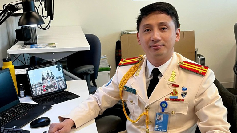 Trung tá Nguyễn Ngọc Hải được bổ nhiệm làm Trợ lý đặc biệt kiêm Chánh Văn phòng cố vấn Cảnh sát Liên hợp quốc từ tháng 1/2025.