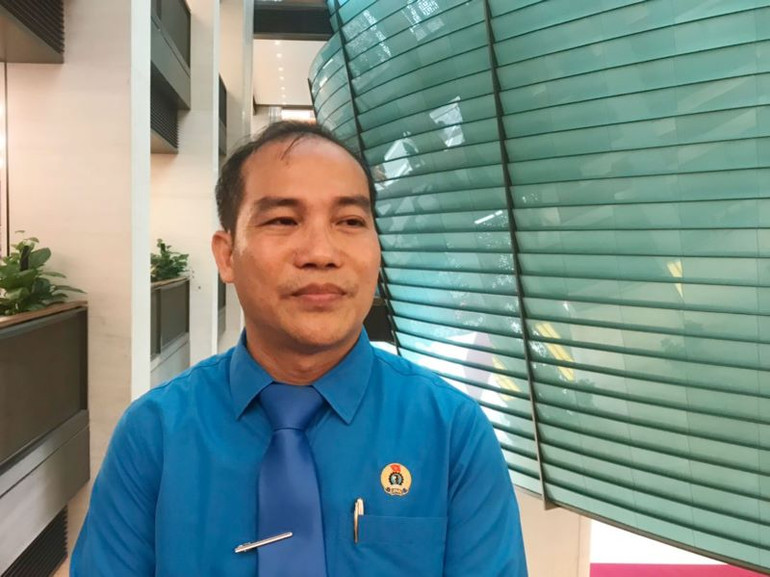 Chủ tịch Công đoàn cơ sở Công ty Taekwang Vina Đinh Sỹ Phúc.