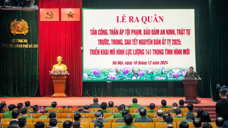 Toàn cảnh lễ ra quân.