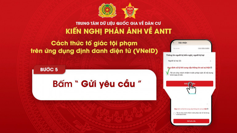 Bước 5: Xác nhận lại thông tin và gửi yêu cầu.