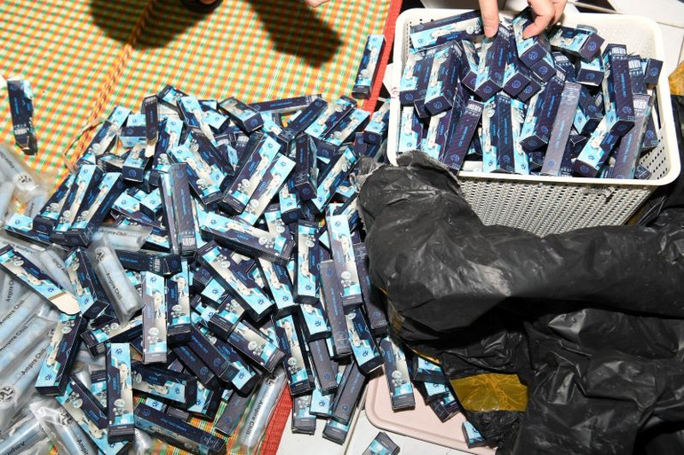 Thành phẩm thuốc lá điện tử chứa ma túy.