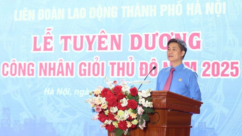 Phó Chủ tịch Tổng Liên đoàn Lao động Việt Nam Ngọ Duy Hiểu phát biểu chỉ đạo. Phó Chủ tịch Tổng Liên đoàn Lao động Việt Nam Ngọ Duy Hiểu phát biểu chỉ đạo.