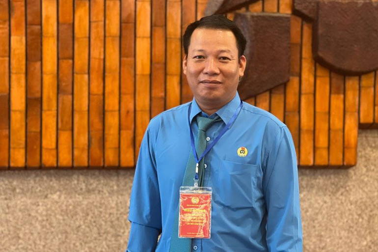 Chủ tịch Công đoàn Công ty TNHH KHKT Goertek Vina (Bắc Ninh) Phạm Văn Trung.