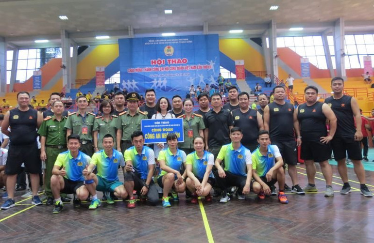 Hội thao chào mừng Đại hội Công đoàn Công an nhân dân.