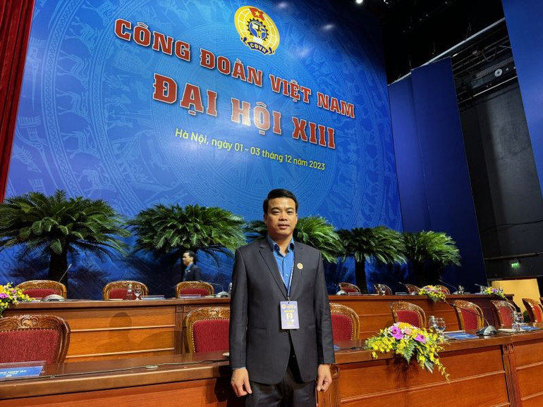 Chủ tịch Liên đoàn Lao động tỉnh Hưng Yên Lê Quang Toản.