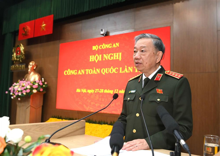 Đại tướng Tô Lâm kết luận Hội nghị.