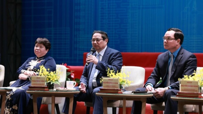 Thủ tướng Chính phủ Phạm Minh Chính chủ trì Diễn đàn “Nâng cao năng suất lao động quốc gia năm 2024”.