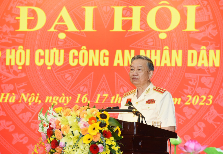 Bộ trưởng Tô Lâm phát biểu.