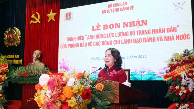 Phó Chủ tịch nước Võ Thị Ánh Xuân phát biểu. Phó Chủ tịch nước Võ Thị Ánh Xuân phát biểu.