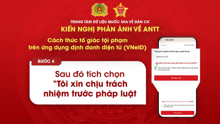 Bước 4: Người dùng điền đầy đủ thông tin theo yêu cầu (chọn "Ẩn danh" nếu muốn giữ bí mật thông tin bản thân.