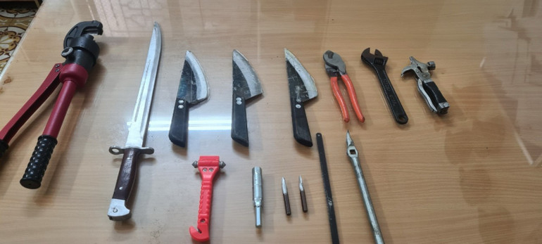 Tang vật bị cơ quan công an thu giữ.