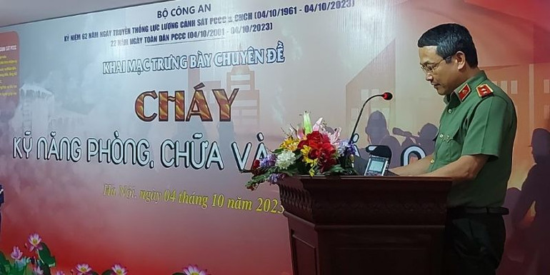 Trung tướng Nguyễn Ngọc Toàn phát biểu khai mạc. Trung tướng Nguyễn Ngọc Toàn phát biểu khai mạc.