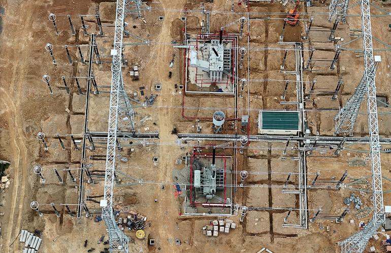 Hạng mục Mở rộng ngăn lộ tại Trạm biến áp 500kV Quảng Trạch thuộc Dự án Đường dây 500kV mạch 3 đã hoàn thành.