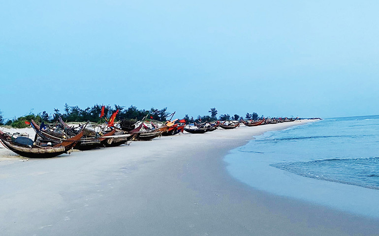 Khu vực biển Mỹ Thủy ở huyện Hải Lăng chuẩn bị hình thành Khu bến cảng Mỹ Thủy.