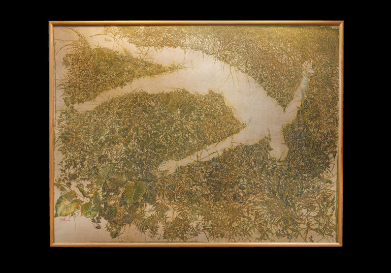 Giải Đồng, hạng mục "Nghệ sĩ thành danh", bức tranh Đường trở về của họa sĩ Lê Việt Trung.