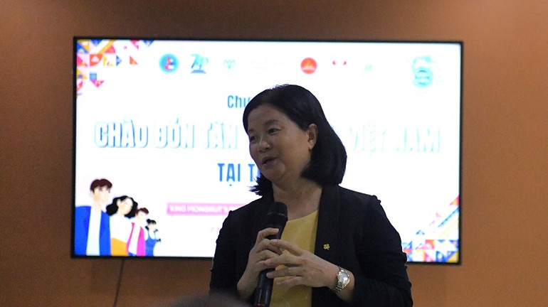 Tham tán Công sứ Đại sứ quán Việt Nam tại Thái Lan Bùi Thị Huệ. (Ảnh: XUÂN SƠN)