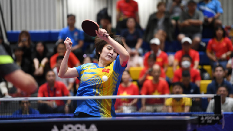 Nỗ lực không ngừng nghỉ của Nguyễn Khoa Diệu Khánh. (Ảnh: XUÂN SƠN)