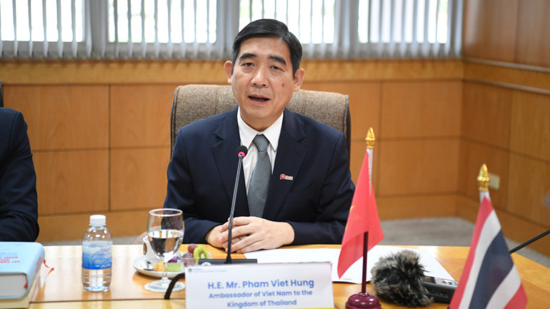 Đại sứ Phạm Việt Hùng cho rằng, hợp tác về giáo dục sẽ là một trong những lĩnh vực hợp tác quan trọng giữa Việt Nam và Thái Lan. (Ảnh: XUÂN SƠN)