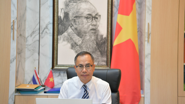Đại sứ Việt Nam tại Thái Lan Phan Chí Thành cho biết, các nhà lãnh đạo Thái Lan đánh giá cao tiềm lực, vai trò và vị thế quốc tế của Việt Nam. (Ảnh: ĐINH TRƯỜNG)