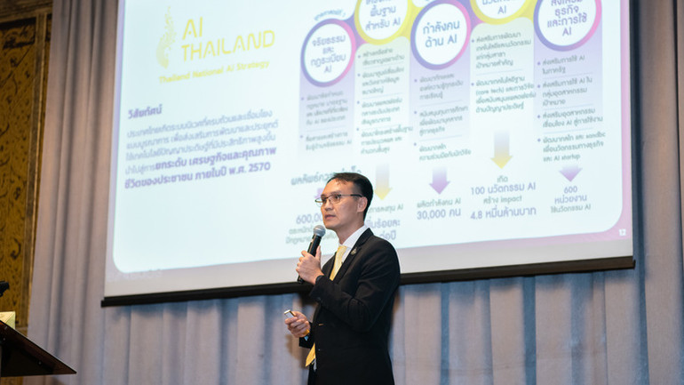 Tiến sĩ Chai Wutiwiwatchai, Giám đốc Trung tâm Công nghệ máy tính và điện tử quốc gia (NECTEC) cho biết, kế hoạch hành động và chiến lược AI quốc gia của Thái Lan mang lại kết quả quan trọng trong nhiều lĩnh vực. (Ảnh: AI Thailand Community)