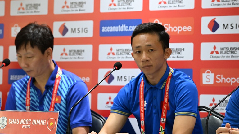 Tiền vệ Châu Ngọc Quang cho biết, các chiến binh của đội tuyển sẽ cống hiến hết mình cho trận đấu cuối cùng.