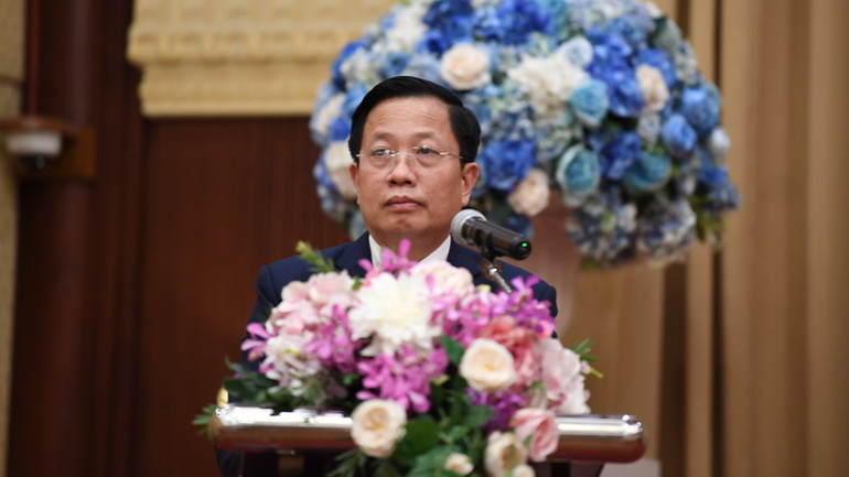 Phó Bí thư Tỉnh ủy Khánh Hòa Hà Quốc Trị. (Ảnh: XUÂN SƠN)