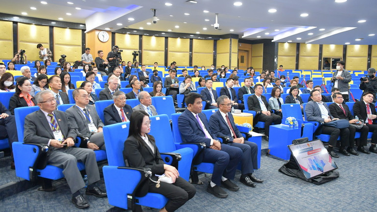 Sự kiện được tổ chức tại Trường Đại học Phòng Thương mại Thái Lan (UTCC) ở thủ đô Bangkok, Thái Lan. (Ảnh: XUÂN SƠN)