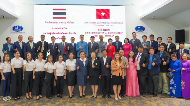 Các đại biểu tham dự chương trình Đối thoại giữa chính quyền và doanh nghiệp Việt Nam-Thái Lan. Ảnh: CTV