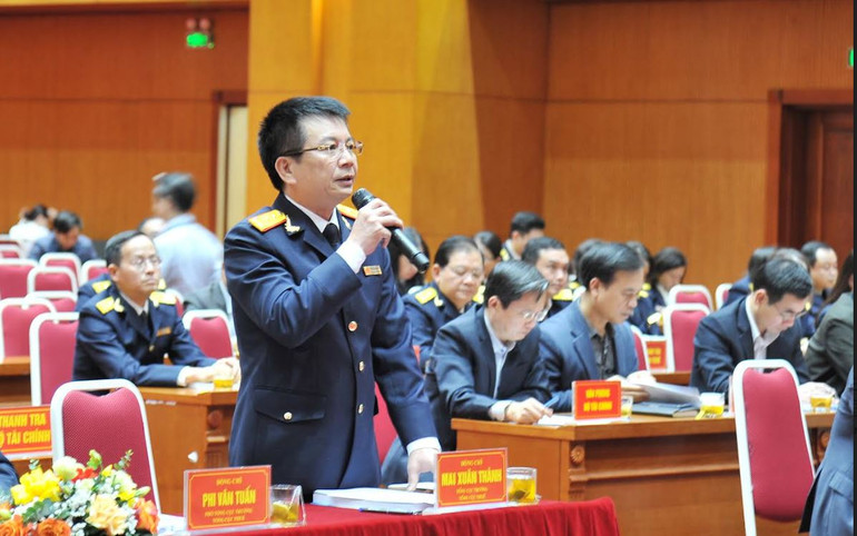 Tổng Cục trưởng Mai Xuân Thành phát biểu tại hội nghị. Tổng Cục trưởng Mai Xuân Thành phát biểu tại hội nghị.