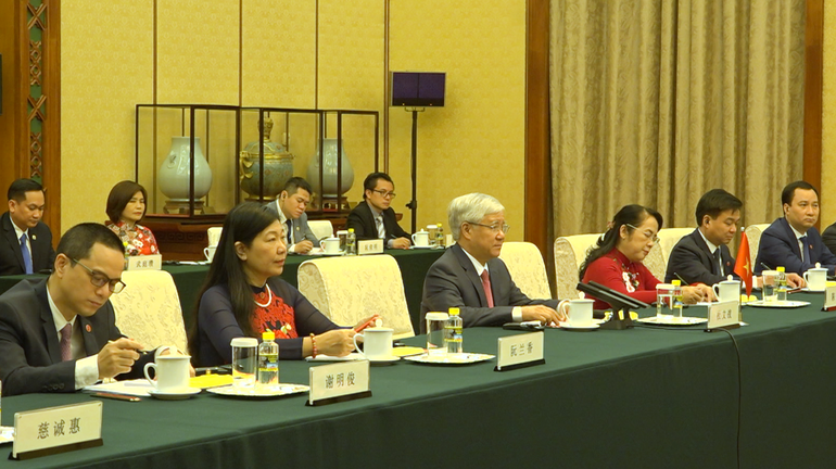 Đồng chí Đỗ Văn Chiến tại cuộc hội kiến. (Ảnh: HỒ QUÂN) Đồng chí Đỗ Văn Chiến tại cuộc hội kiến. (Ảnh: HỒ QUÂN)