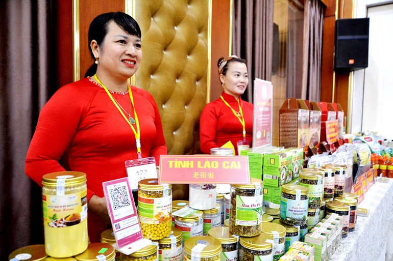 Sản phẩm OCOP của tỉnh Lào Cai. (Ảnh: QUỐC HỒNG)