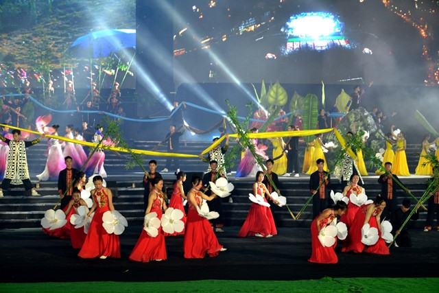 Xòe hoa nở. (Ảnh: QUỐC HỒNG)