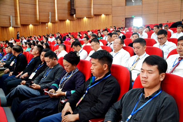 Đại biểu nông dân sản xuất giỏi dự Đại hội. (Ảnh: QUỐC HỒNG)