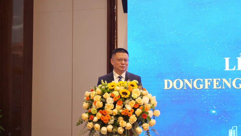 Ông Trương Bân, Phó Thị trưởng thành phố Tương Dương, Trung Quốc dự và phát biểu tại sự kiện.