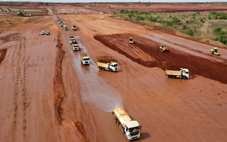 Công trường dự án sân bay Long Thành.
