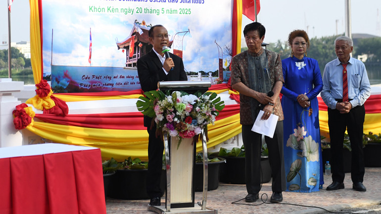 Đại diện chính quyền thành phố Khon Kaen phát biểu tại sự kiện.