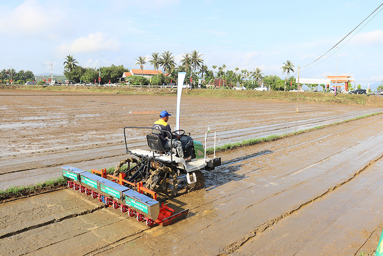 Cơ giới hóa trong sản xuất mang lại hiệu quả kinh tế, góp phần thay đổi diện mạo nông nghiệp, nông thôn. Cơ giới hóa trong sản xuất mang lại hiệu quả kinh tế, góp phần thay đổi diện mạo nông nghiệp, nông thôn.