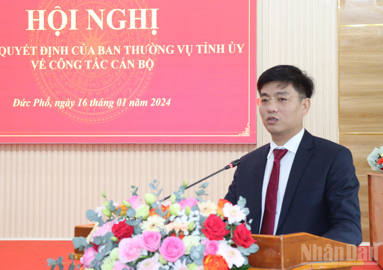 Phó Chủ tịch Ủy ban nhân dân tỉnh Quảng Ngãi Đỗ Tâm Hiển phát biểu tại buổi làm việc. ndo_br_img-9616-5376.jpg