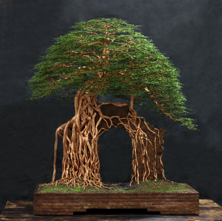 Tác phẩm Cổ môn tự của tác giả Lê Duy Đức (mảng Sản phẩm ứng dụng).