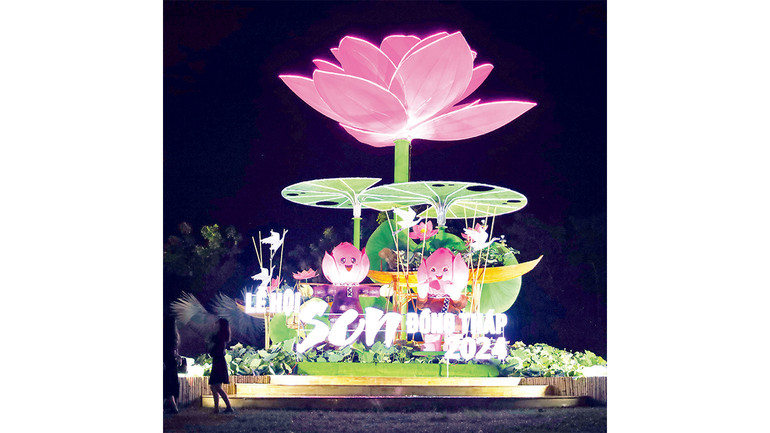 Một góc Lễ hội Sen Ðồng Tháp 2024.