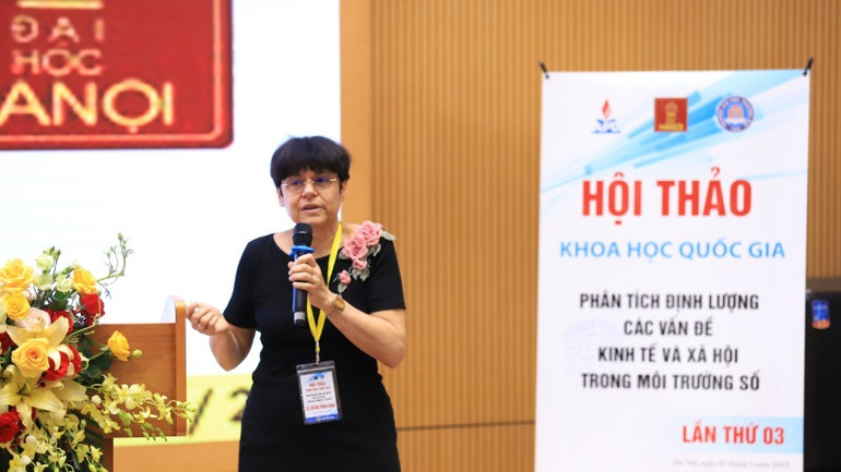 GS Christine Thomas-Agnan, Trường Kinh tế Toulouse, Đại học Toulouse 1 Capitole, Cộng hòa Pháp tham gia trao đổi học thuật với Học viện Chính sách và Phát triển