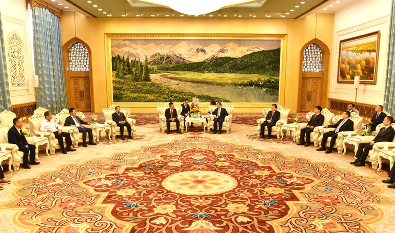 Quang cảnh buổi tiếp.