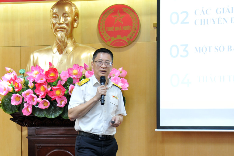 Cục trưởng Cục Công nghệ thông tin Phạm Quang Toàn chia sẻ phát triển nền tảng hệ thống CNTT của ngành Thuế